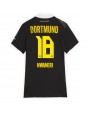 Ženski Nogometna dresi replika Borussia Dortmund Ethan Nwaneri #18 Gostujoči 2026-27 Kratek rokav Ženski Nogometna dresi replika Borussia Dortmund Ethan Nwaneri #18 Gostujoči 2026-27 Kratek rokav